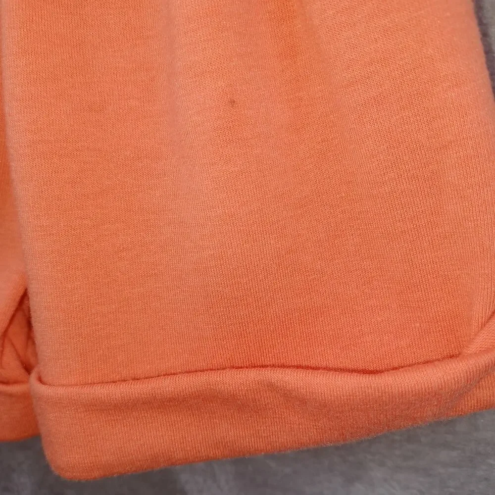 Hello Kitty Girls Shorts Romper Outfit Size 2T Orange Sequin Cat Face Ruffle NWT